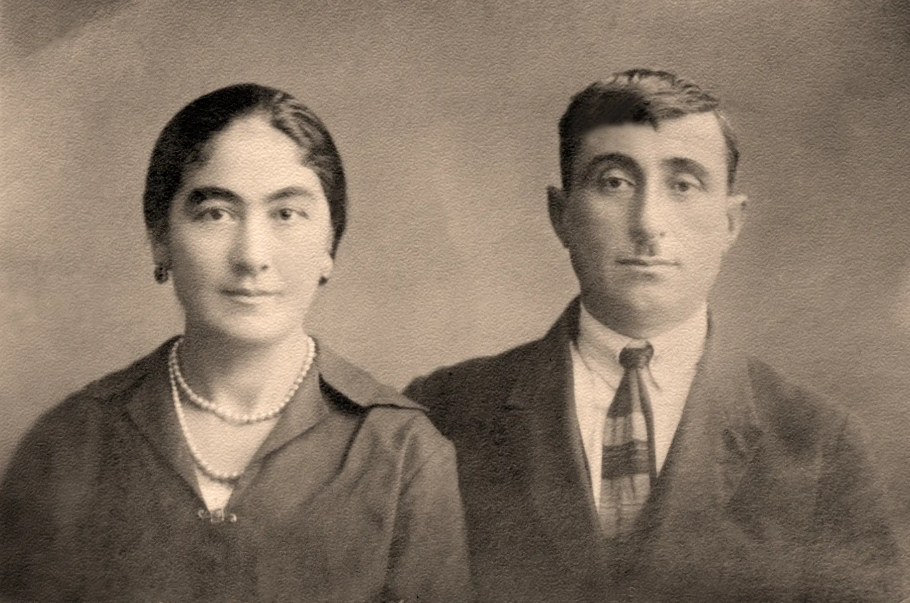 Studio portrait before restoration
